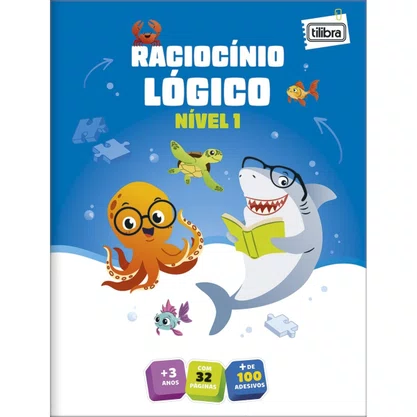 Cartilha Raciocínio Logico Nível 1 (+3 anos) Tilibra