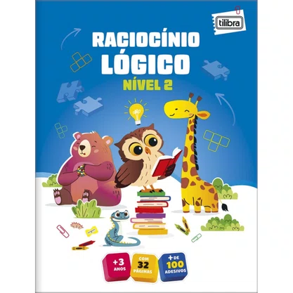 Cartilha Raciocínio Logico Nível 2 (+3 anos) Tilibra