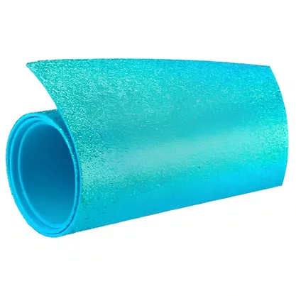 Cartolina EVA Glitter Azul Turquesa 40x60 Unidade Seller