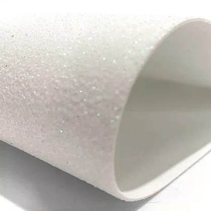 Cartolina EVA Glitter Branco 40x60 Unidade Seller