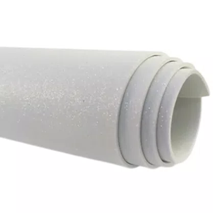 Cartolina EVA Glitter Branco 40x60 Unidade Seller