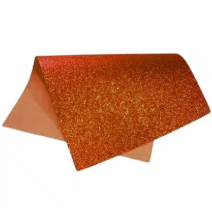 Cartolina EVA Glitter Laranja 40x60 Unidade Seller