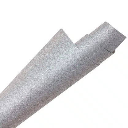 Cartolina EVA Glitter Prata 40x60 Unidade Seller