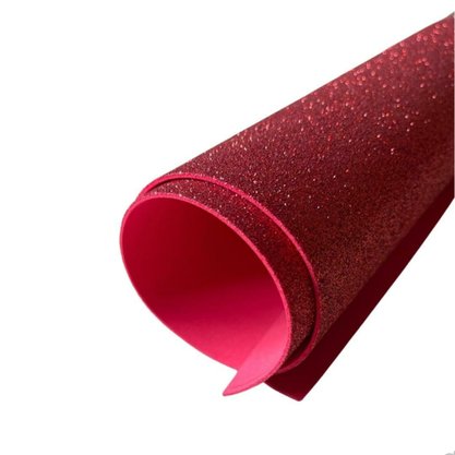 Cartolina EVA Glitter Vermelha 40x60 Unidade Seller