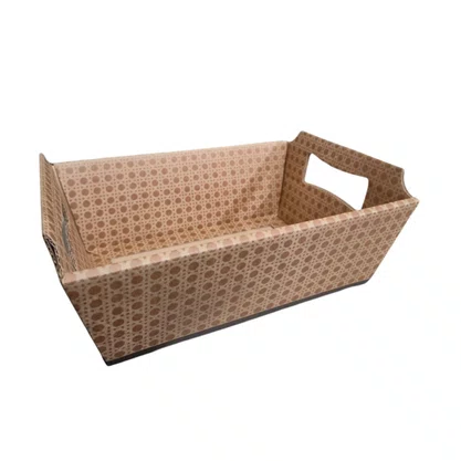 Cesta Média em Papel Cartão 22x15x9cm Diversas Estampas Cromus