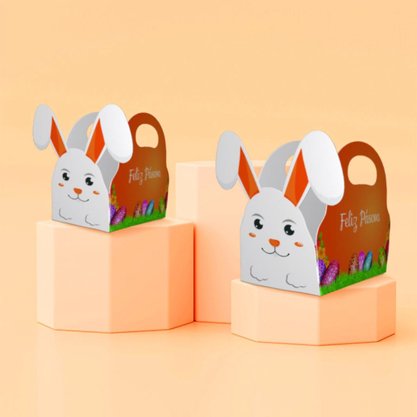 Cestinha Coelho Pequena Clássica - Unidade