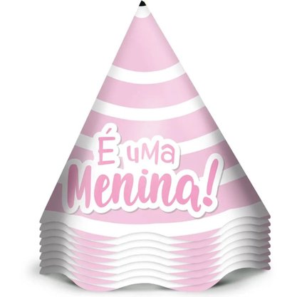 Chapéu Chá de Bebê Menina Regina C/ 12 Unidades