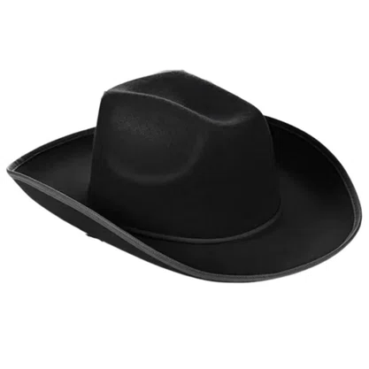 Chapéu Cowboy Preto Adulto – Ref. 1624ZZ-BLK
