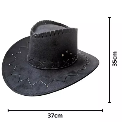 Chapéu Cowboy Preto Adulto – Ref. M-231390