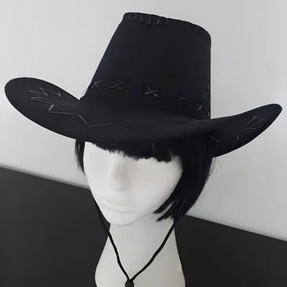 Chapéu Cowboy Preto Adulto – Ref. M-231390