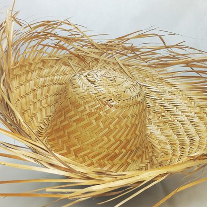 Chapéu de Palha Natural Desfiado Bazar Importadora
