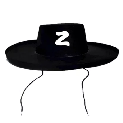 Chapéu Zorro Feltro Preto Unidade Importadora