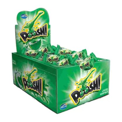 Chiclete Poosh Hortelã 40 unidades Arcor