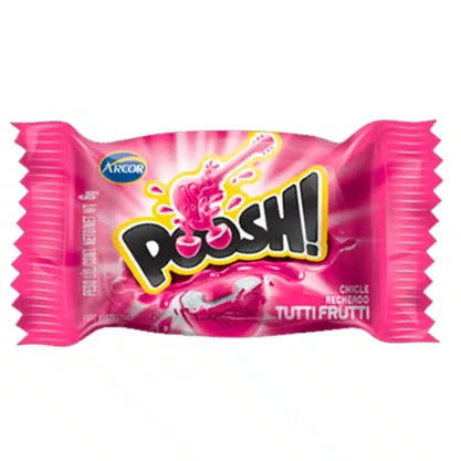 Chiclete Poosh Tutti Frutti 40 Unidades Arcor