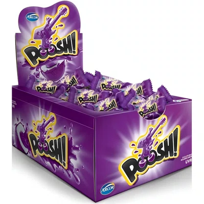 Chiclete Poosh Uva 40 Unidades Arcor
