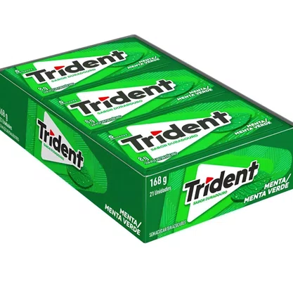 Chiclete Trident Menta 8g 21 Unidades Mondeléz