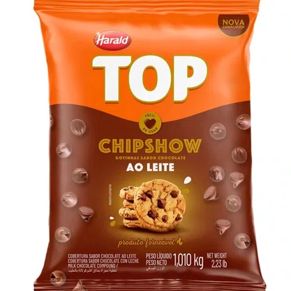 Chipshow Gotas de Chocolate Ao Leite 1,01kg Top Harald