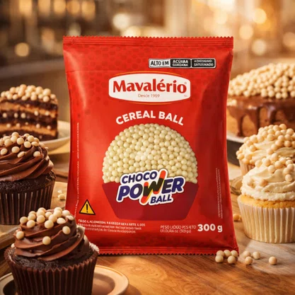 Choco Power Ball Branco Micro 300g Mavalerio