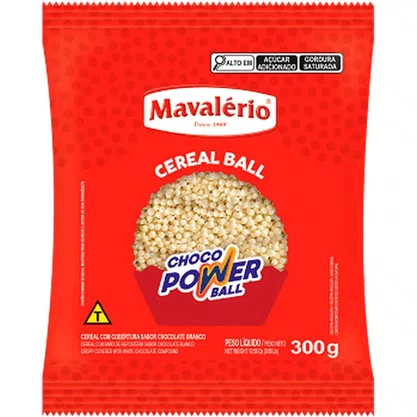 Choco Power Ball Branco Micro 300g Mavalerio
