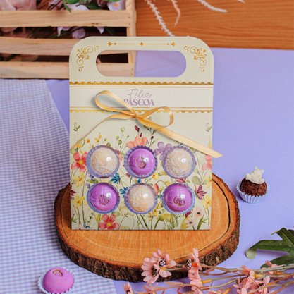 Chocoblister 06 Doces "Feliz Páscoa" Realeza - Unidade