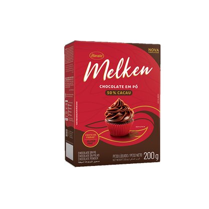 Chocolate em pó 50% Melken 200 g HARALD