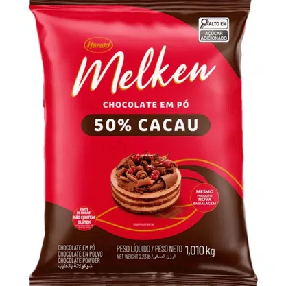 Chocolate em pó 50% Melken 200 g HARALD