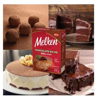 Chocolate em pó 50% Melken 200 g HARALD