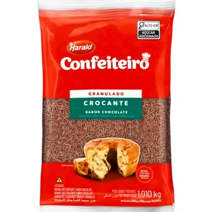 Chocolate Granulado Crocante 1,050Kg Confeiteiro Harald