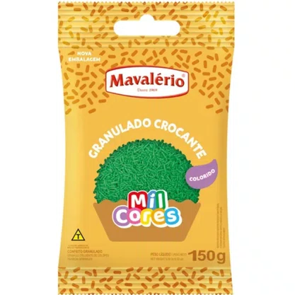 Chocolate Granulado Verde 150g Mavalerio