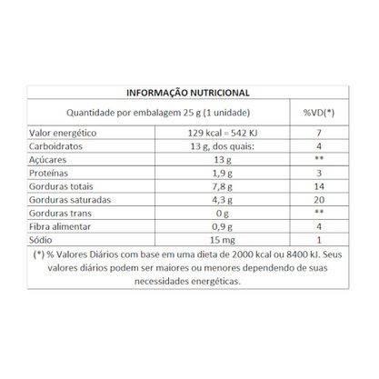 Chocolate Mini Talento Ao Leite com Amêndoas e Passas 25g 15 Unidades Garoto