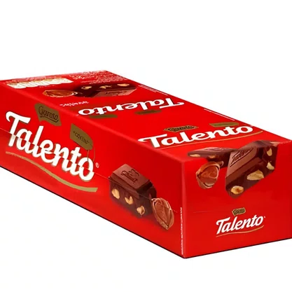 Chocolate Mini Talento Ao Leite com Avelãs 25g 15 Unidades Garoto