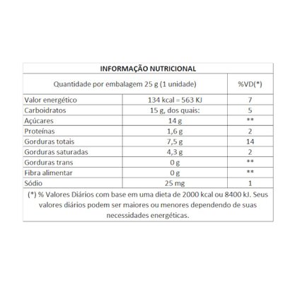 Chocolate Mini Talento Branco com Cereais e Passas 25g 15 Unidades Garoto