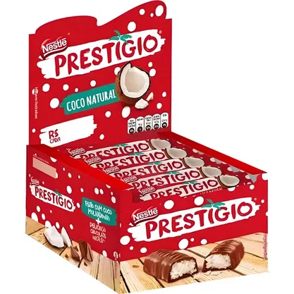 Chocolate Prestígio Ao Leite 33g Caixa 30 Unidades Nestlé
