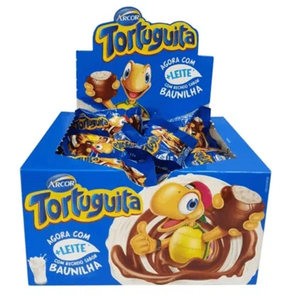 Chocolate Tortuguita Baunilha 15,5g Caixa 24 Unidades Arcor