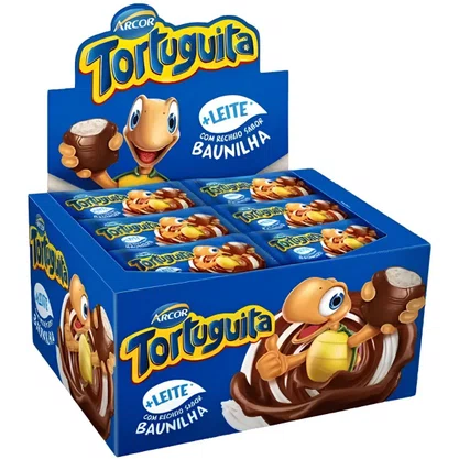 Chocolate Tortuguita Baunilha 15,5g Caixa 24 Unidades Arcor