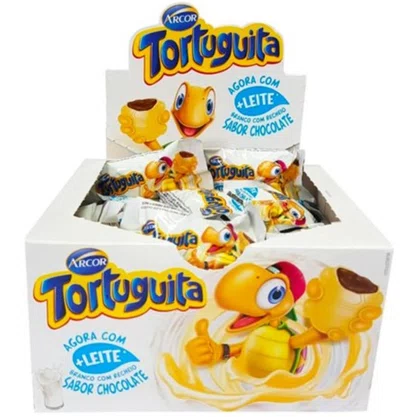 Chocolate Tortuguita Branca 15,5g Caixa 24 Unidades Arcor