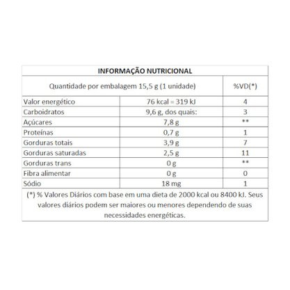 Chocolate Tortuguita Brigadeiro 15,5g Caixa 24 Unidades Arcor