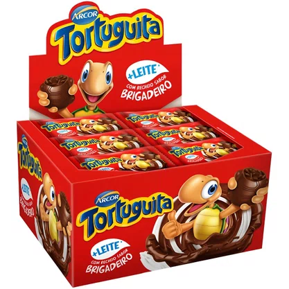 Chocolate Tortuguita Brigadeiro 15,5g Caixa 24 Unidades Arcor