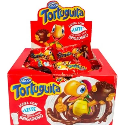 Chocolate Tortuguita Brigadeiro 15,5g Caixa 24 Unidades Arcor