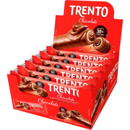 Chocolate Trento 38% Cacau 32g Caixa 16 Unidades Peccin