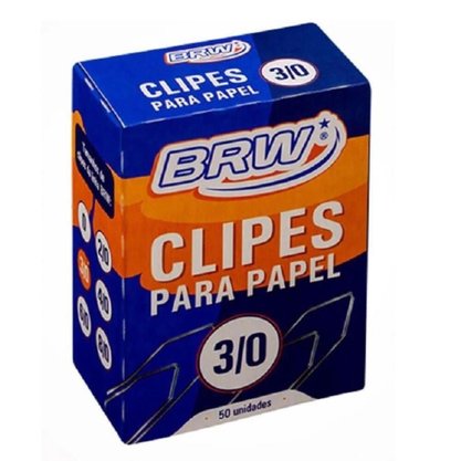 Clips Galvanizados 3/0 Com 50 Unidades BRW