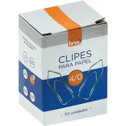 Clips N° 4/0 BRW Pacote com 50 Unidades