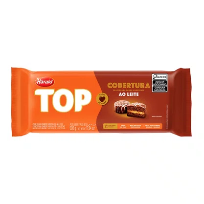Cobertura Chocolate Ao Leite Top Harald 500g