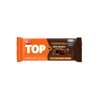 Cobertura Chocolate Meio Amargo Top Harald 500g