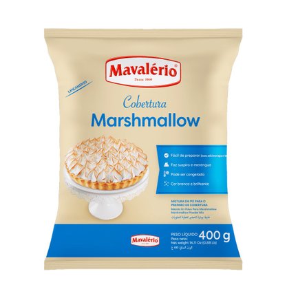 Cobertura Marshmallow em Pó 400g Mavalério