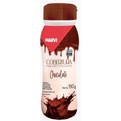 Cobertura para Sorvete de Chocolate Marvi 190g