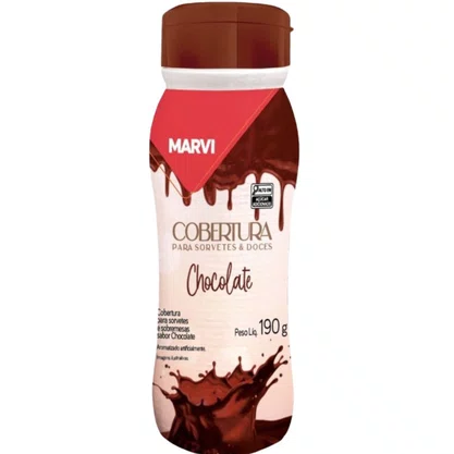 Cobertura para Sorvete de Chocolate Marvi 190g