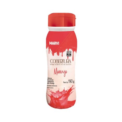 Cobertura para Sorvete de Morango Selecta 190g
