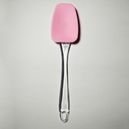 Colher de Silicone 25cm Rosa Catuaí