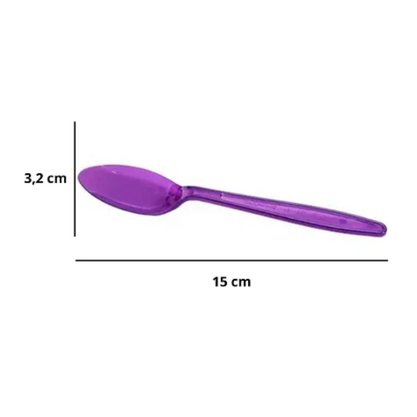 Colher para Refeição Master Roxo C/50un PraFesta